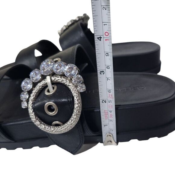 Karl Lagerfeld Women's Brinda Embellished Slip-On Slide Sandals (Size 8) - Picture 7 of 11